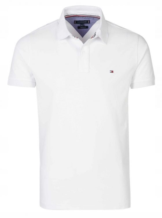 TOMMY HILFIGER BIAŁA KOSZULKA POLO Z LOGO