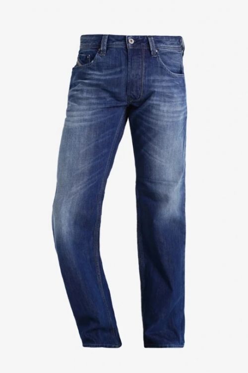 DIESEL GRANATOWE SPODNIE JEANS 34W