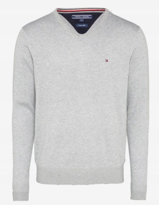 TOMMY HILFIGER SZARY SWETER