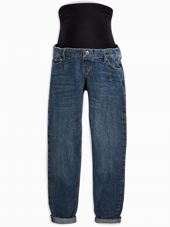 TOPSHOP NIEBIESKIE JEANSY CIĄŻOWE 30/34