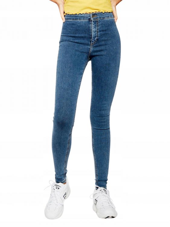 TOPSHOP SPODNIE JEANSY RURKI 42