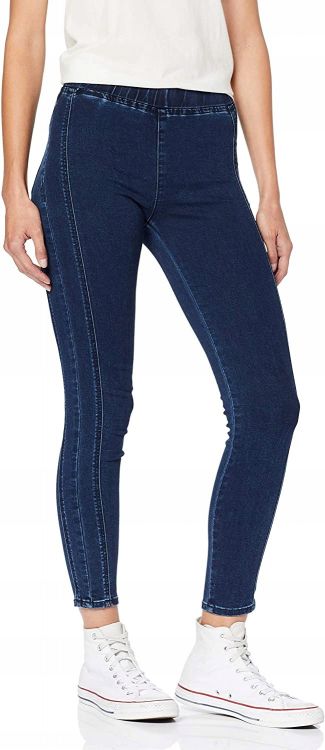 CROSS JEANS GRANATOWE JEGGINSY DAMSKIE S