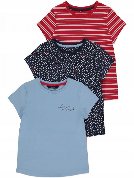 GEORGE 3 PACK T-SHIRT Z PRINTEM