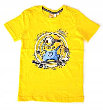 MINIONKI ŻÓŁTY T-SHIRT Z NADRUKIEM