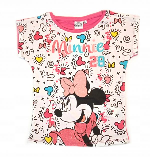 DISNEY T-SHIRT DZIEWCZĘCY MYSZKA MINNIE 116