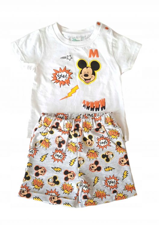 MICKEY MOUSE T-SHIRT ZE SPODENKAMI ZESTAW 80