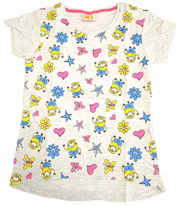 MINIONKI T-SHIRT Z NADRUKEIM