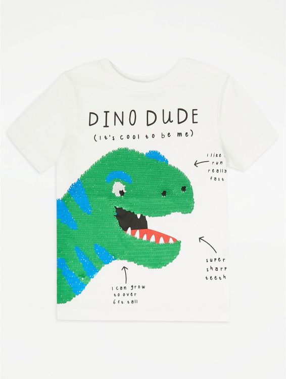 GEORGE T-SHIRT DINO Z CEKINAMI