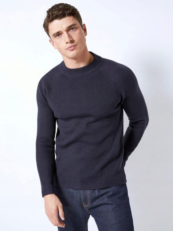 BURTON MENSWEAR LONDON GRANATOWY PROSTY SWETER XS