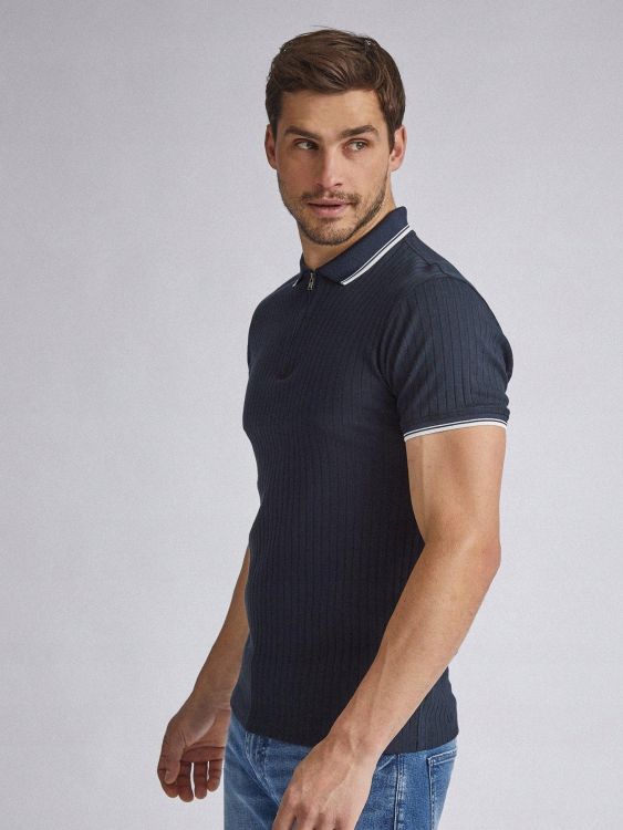 BURTON MENSWEAR LONDON GRANATOWE POLO