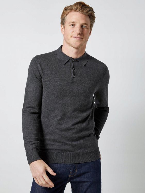 BURTON SZARY SWETER POLO XS