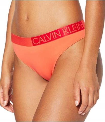 CALVIN KLEIN POMARAŃCZOWY DÓŁ OD BIKINI M