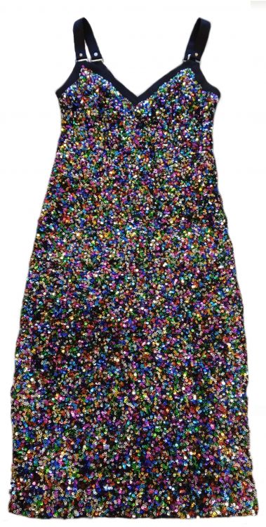 KAREN MILLEN CEKINOWA SUKIENKA MULTICOLOR   38