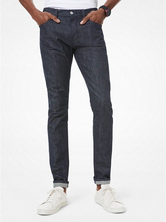 MICHAEL KORS PARKER SKINNY-FIT SPODNIE JEANS_32/30