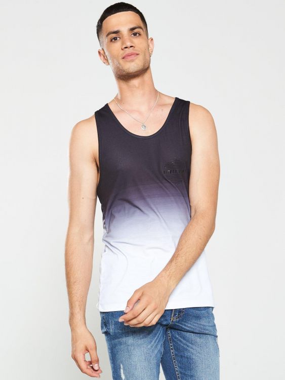 RIVER ISLAND T-SHIRT MĘSKI NA RAMIĄCZKA OMBRE 