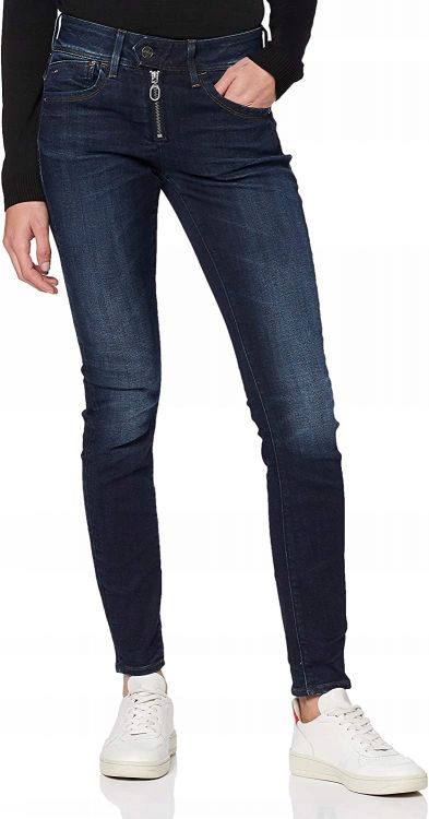 G-STAR GRANATOWE SPODNIE JEANS SKINNY   26/32