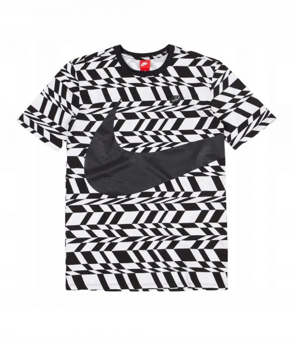 NIKE WZORZYSTY T-SHIRT MĘSKI Z LOGO