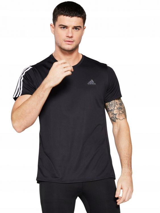 ADIDAS CZARNY MĘSKI T-SHIRT Z LOGO  S