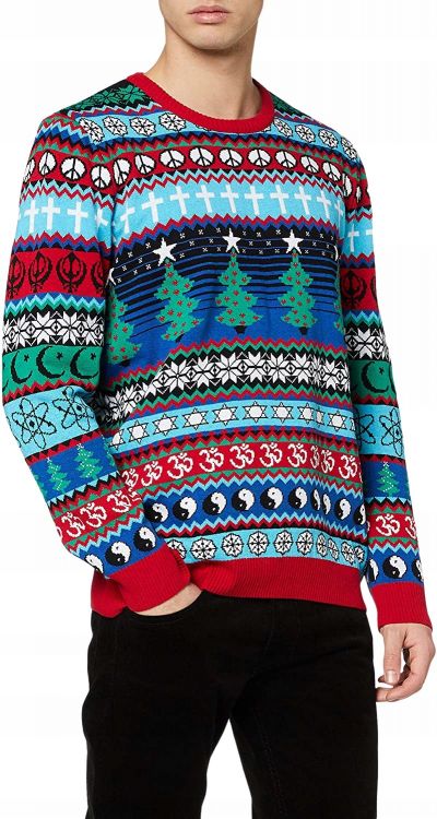 BRITISH CHRISTMAS JUMPERS X-MAS SWETER MĘSKI