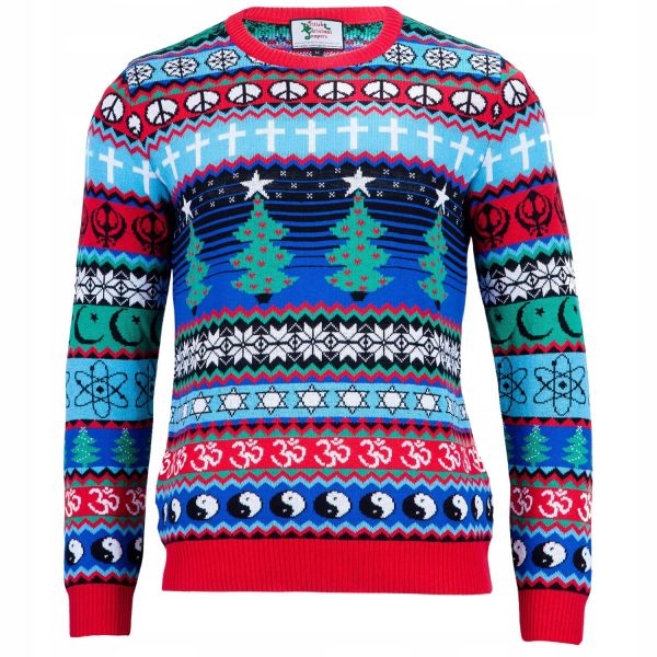 CHRISTMAS JUMPER SWETER ZE ŚWIĄTECZNYM NADRUKIEM_L