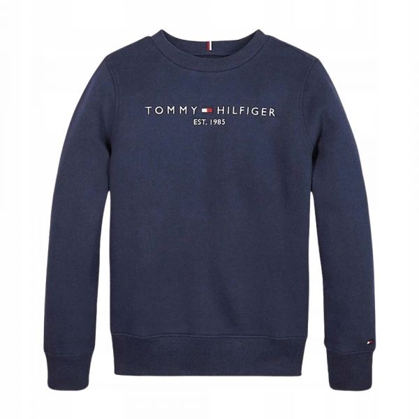 TOMMY HILFIGER GRANATOWA BLUZA Z LOGO