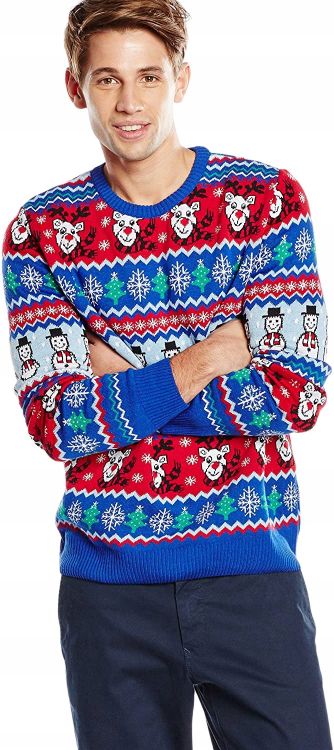 BRITISH CHRISTMAS JUMPERS MĘSKI SWETER