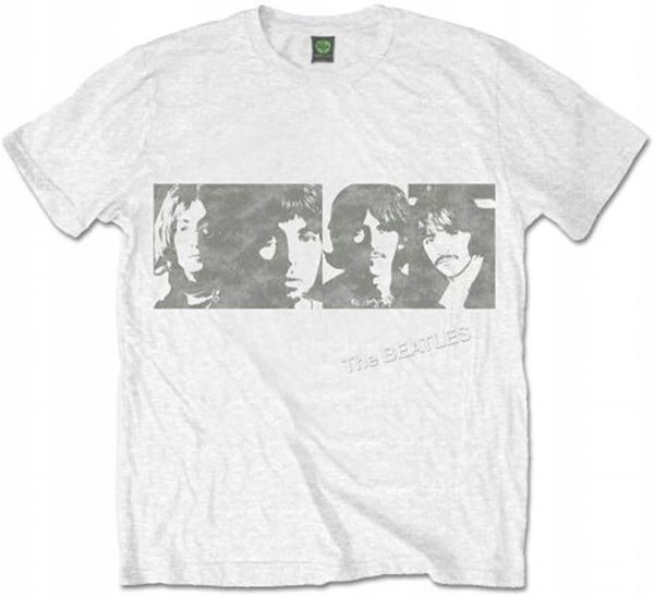 UNKNOWN BIAŁY T-SHIRT Z NADRUKIEM THE BEATLES  S