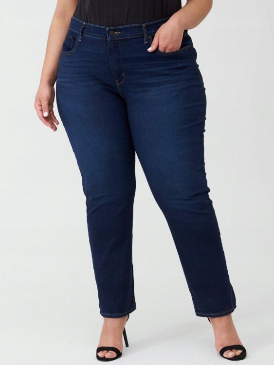 LEVI&APOS;S PLUS GRANATOWE SPODNIE JEANS  24 S