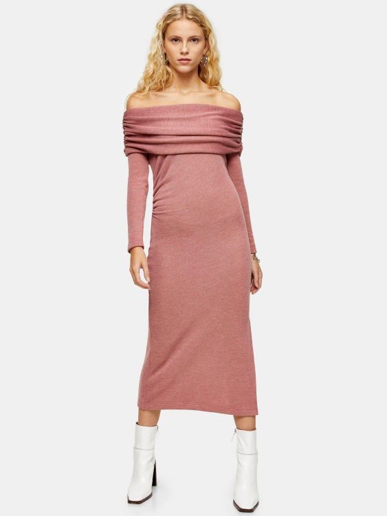 TOPSHOP DZIANINOWA SUKIENKA MIDI