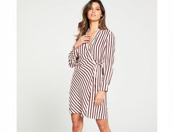 RIVER ISLAND WIĄZANA SUKIENKA MINI W PASKI  36