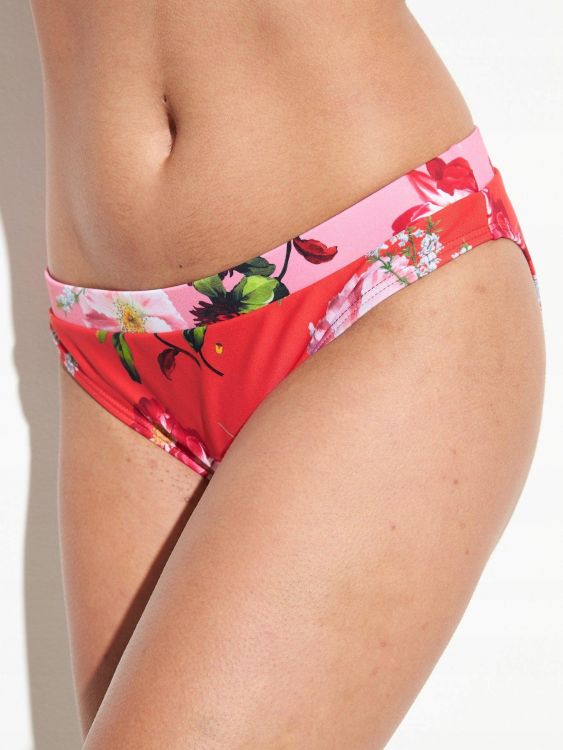 TED BAKER CZERWONY DÓŁ OD BIKINI W KWIATY  S