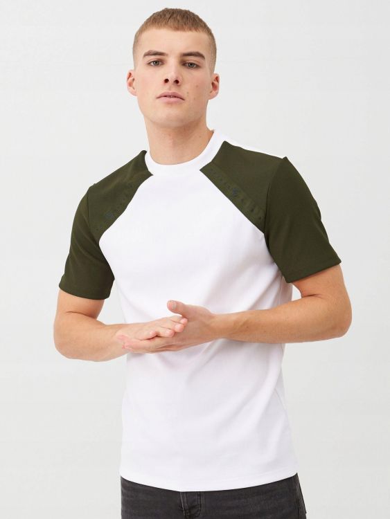 RIVER ISLAND KOSZULKA Z RĘKAWAMI KHAKI