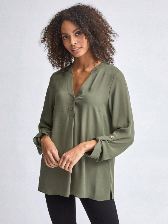 DOROTHY PERKINS ŻORŻETOWA BLUZKA KHAKI