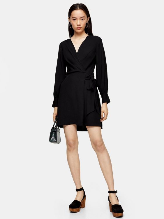 TOPSHOP CZARNA DAMSKA MINI SUKIENKA