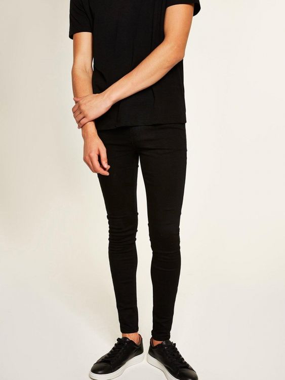 TOPMAN CZARNE SPODNIE SUPER SKINNY MĘSKIE  32L