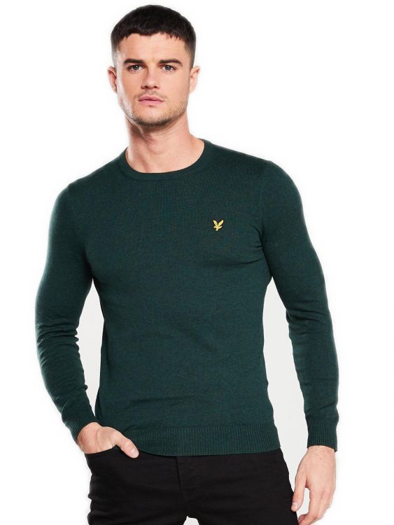 LYLE & SCOTT ZIELONY SWETER Z LOGO  S