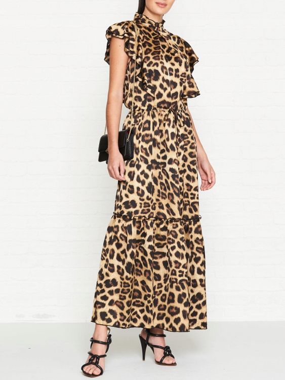 SOFIE SCHNOOR SUKIENKA MAXI LEOPARD