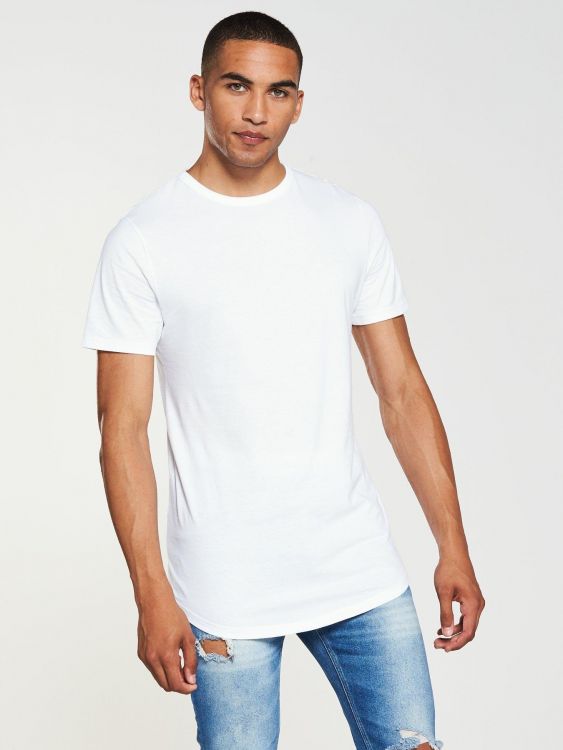 RIVER ISLAND DŁUGI T-SHIRT MĘSKI