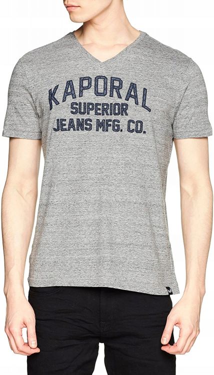 KAPORAL MESKI SZARY T-SHIRT Z NADRUKIEM  S