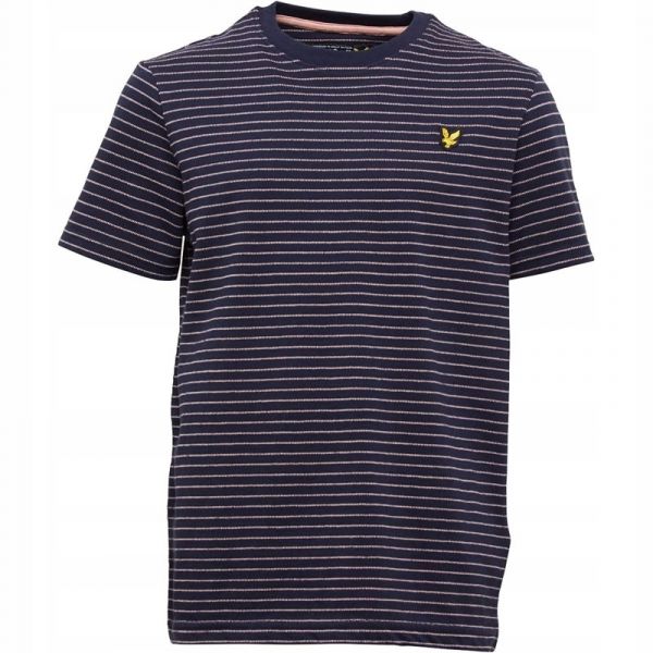 LYLE & SCOTT GRANATOWY T-SHIRT LOGO_104-110CM