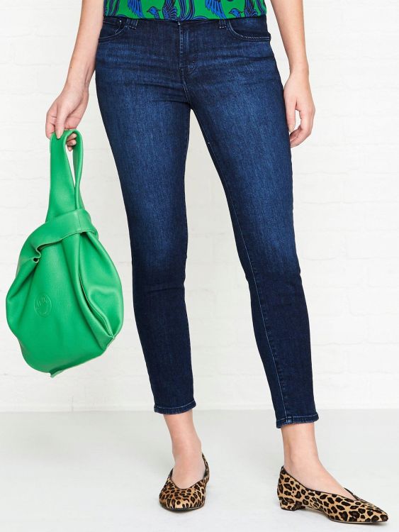 J BRAND GRANATOWE SPODNIE JEANS