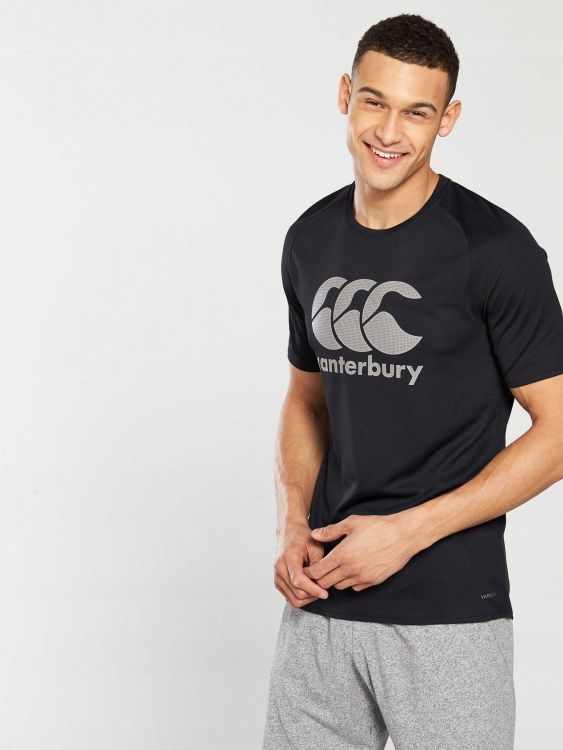 CANTERBURY CZARNY T -SHIRT SPORTOWY