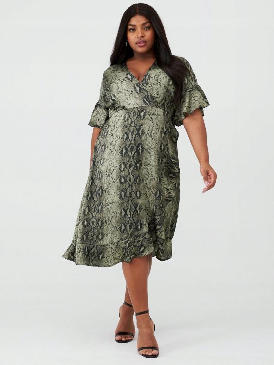 AX PARIS CURVE WĘŻOWA SUKIENKA PLUS SIZE