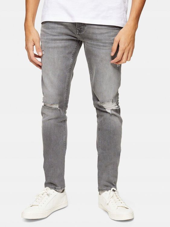 TOPMAN SKINNY JEANS Z PRZETARCIAMI