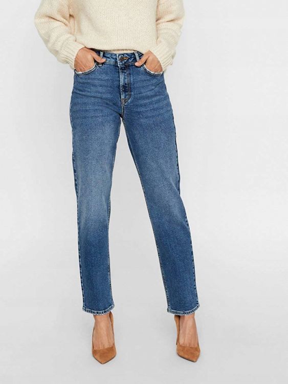 VERO MODA JEANSY NIEBIESKIE RISE RELAXED  25//30