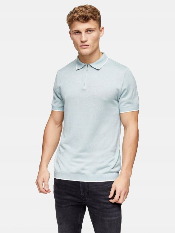 TOPMAN MIĘTOWA KOSZULKA POLO